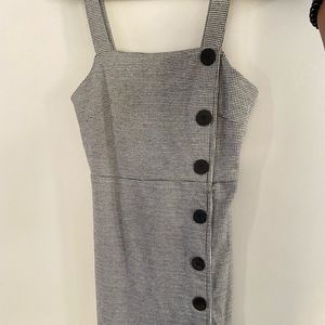Grey button up dress